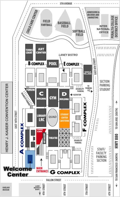 Laney College Campus Map – Map Vector