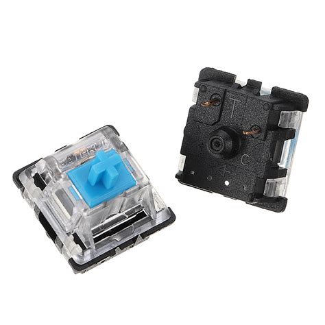 120PCS Pack 3Pin Gateron Clicky Blue Switch Keyboard Switch for Mechanical Gaming Keyboard ...