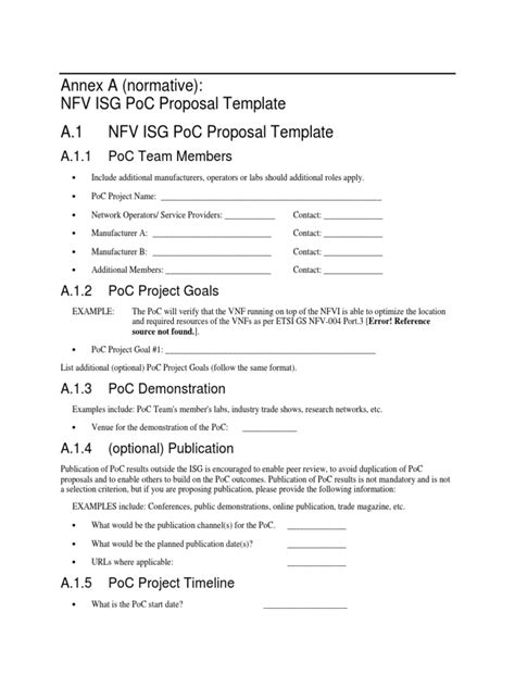 PoC Proposal Template | Information Technology | Information Technology Management