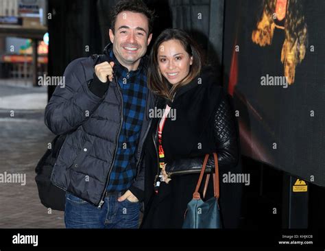 Strictly Come Dancing contestant Joe McFadden and his dance partner Katya Jones arriving at the ...