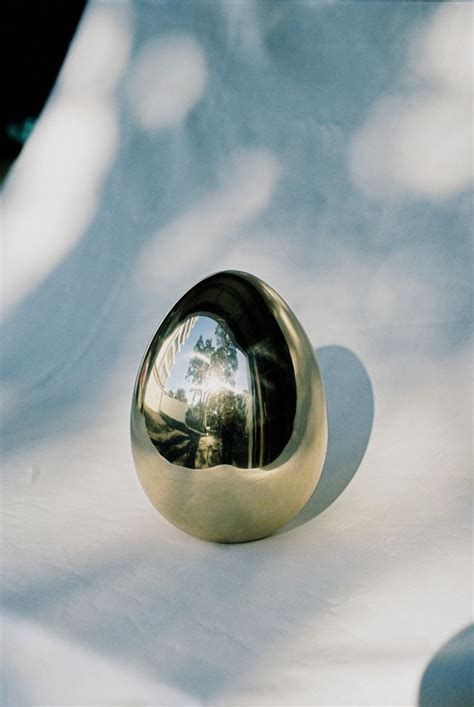 Brass Egg Sculpture (Pre-order) - The Cool Hunter | Sculpture, Going ...