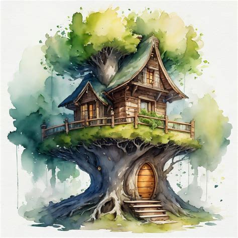 Download Treehouse, Tree, House. Royalty-Free Stock Illustration Image ...