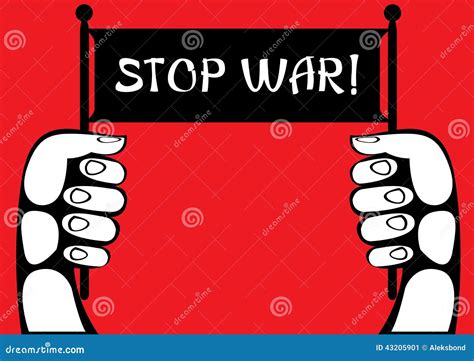 Illustration Stop War Poster Stock Vector - Illustration of badge, poster: 43205901