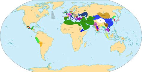 World Colonization Map 1600 1700