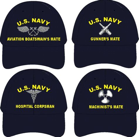 US Navy Rate Custom Embroidered Caps: Enjoy these custom embroidered US Navy Rate Caps. These ...