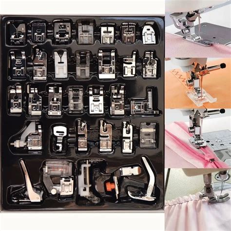 32PCS Home & Living Sewing Parts Feet Set Presser Feet Accessories ...