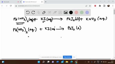 SOLVED: write the balanced equation and identify the type of reaction ...