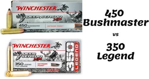 450 Bushmaster vs 350 Legend | Comparison Guide