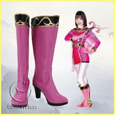 Super Sentai Pink Cosplay Boots - CosplayClass