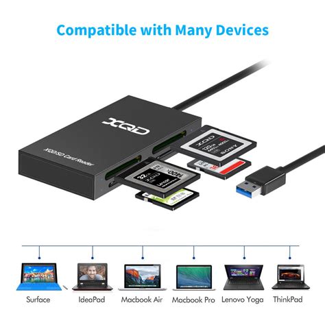 Rocketek Dual XQD and Dual SD usb 3.0 Memory Card Reader and Writter Adapter