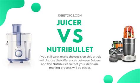 Juicer Vs NutriBullet