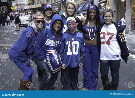 NY Giants Fans Celebrates Super Bowl Win Editorial Stock Photo - Image: 23253358