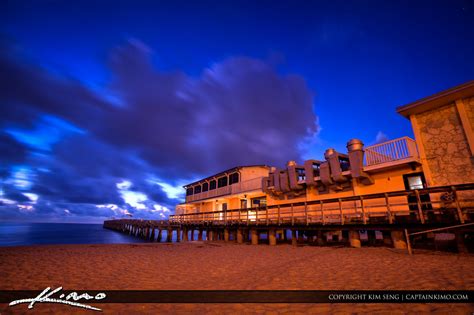 Lake Worth Pier Restaurant at Beach | HDR Photography by Captain Kimo