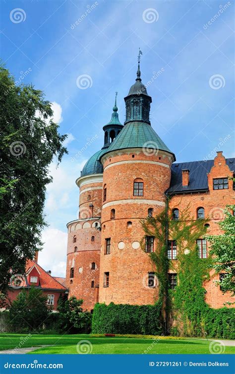 Towers of Gripsholm Castle, Sweden Stock Image - Image of blue, building: 27291261