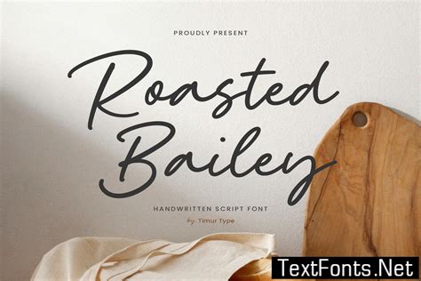 Roasted Bailey - Handwritten Script Font TT S4F7WED