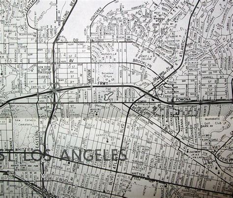 East Los Angeles CA 1966 | Map by Thomas Brothers Map Co. | Flickr - Photo Sharing!