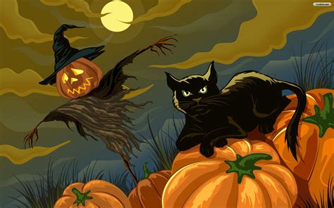 🔥 [30+] Black Cat Halloween Wallpapers | WallpaperSafari