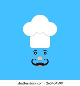 Physiognomy Chef On Blue Background Concept Stock Vector (Royalty Free) 265404599 | Shutterstock
