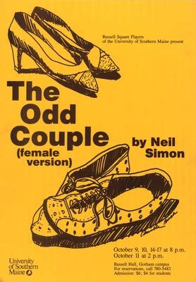 "The Odd Couple (female version) Poster" by University of Southern Maine Department of Theatre