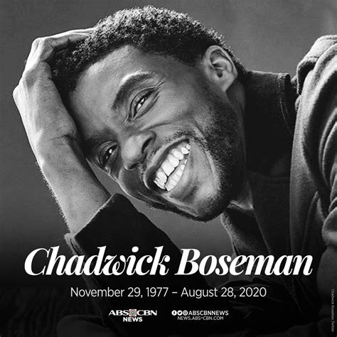 Wakanda forever. Rest in peace, Chadwick Boseman. | ABS-CBN News ...