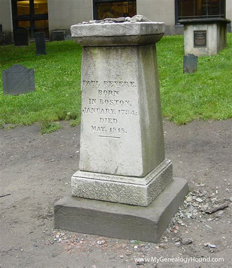 Paul Revere, Tombstone, Grave, Boston, Massachusetts, photo