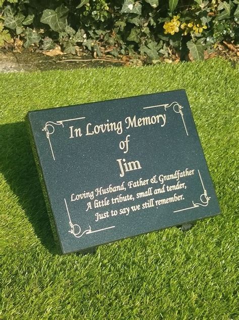 Personalised Memorial Grave Plaque Grave Marker Remembrance Plaque ...