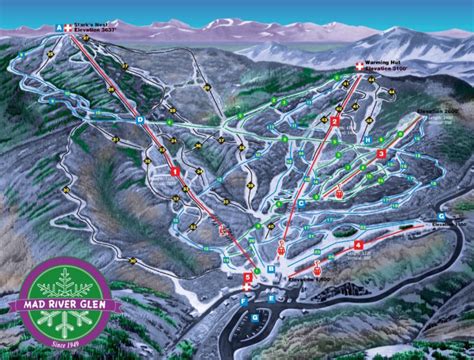 Mad River Glen Trail Map, Vertical Drop, Stats, Profile | NY Ski Directory