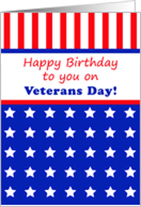 Veterans Day Birthday Cards from Greeting Card Universe