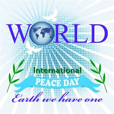 Poster To the International Day of Peace Stock Vector - Illustration of bird, banner: 64004472