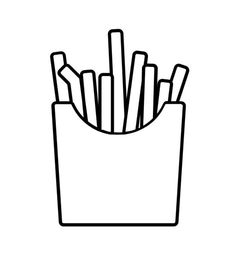 French Fries 11 Coloring Pages - Coloring Cool