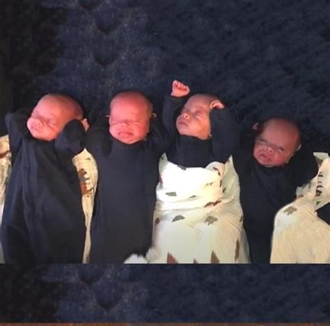 Woman Gives Birth To Very Rare Set Of Identical Quadruplets Conceived ...