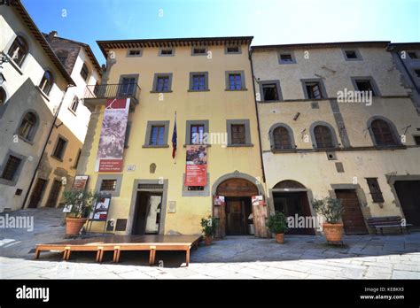 View of Piazza Mameli and the Facade of Marzocco Palace, location of ...