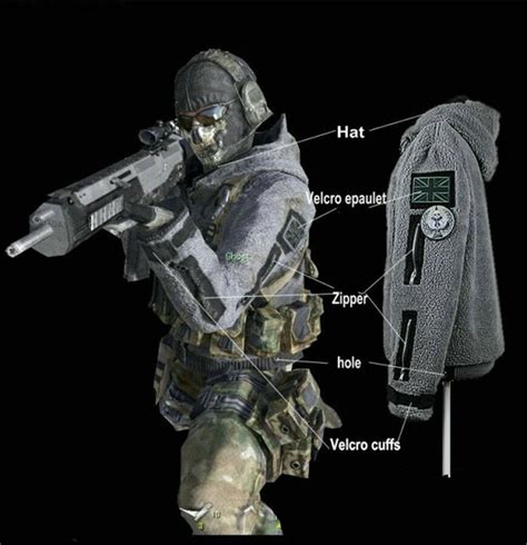 New Cosplay Modern Warfare2 Task Force 141 Ghost Coat battle Jacket #Ad , #Ad, #Task#Force# ...