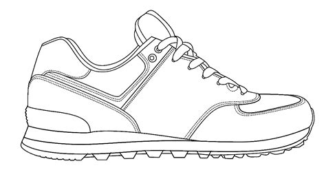 Running Shoe Drawing at GetDrawings | Free download