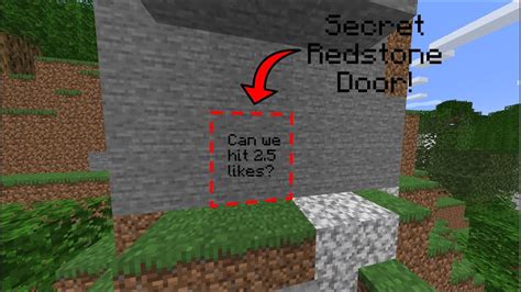 How to make Secret Redstone Door in Minecraft! - YouTube