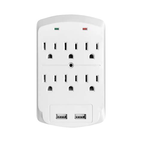 MVMT Multi Outlet Wall Adapter With 2 USB Ports - Walmart.com