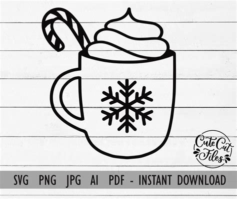 Hot cocoa svg png hot cocoa outline svg hot chocolate svg hot chocolate outline svg christmas ...