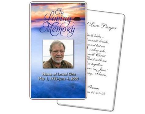 Free Printable Memorial Cards - Free Templates Printable