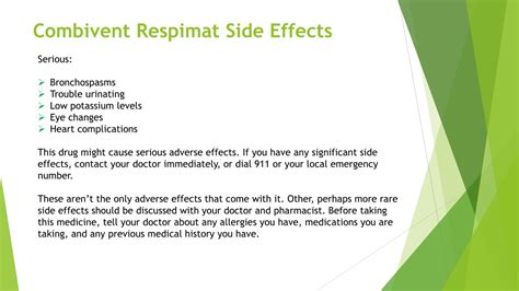 PPT - Combivent Respimat (Ipratropium/Albuterol) - Price, Uses and Side ...