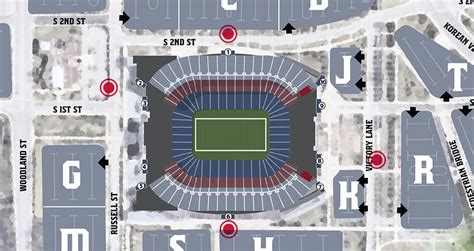 Nissan Stadium Gate Map