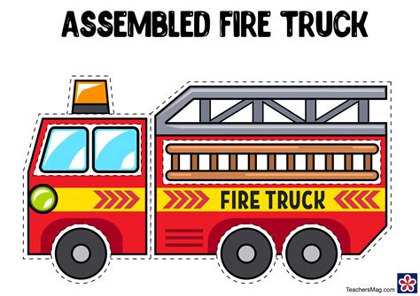 Printable Fire Truck Template