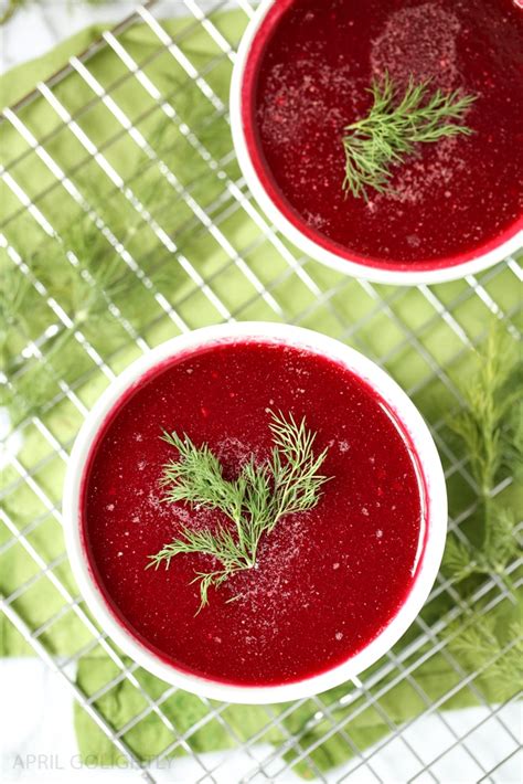 Beetroot Soup Recipe with Coconut Milk Drizzle - April Golightly