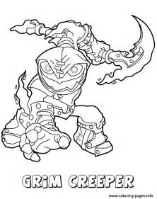 Skylanders Swap Force Undead Series1 Grim Creeper Coloring Pages Printable