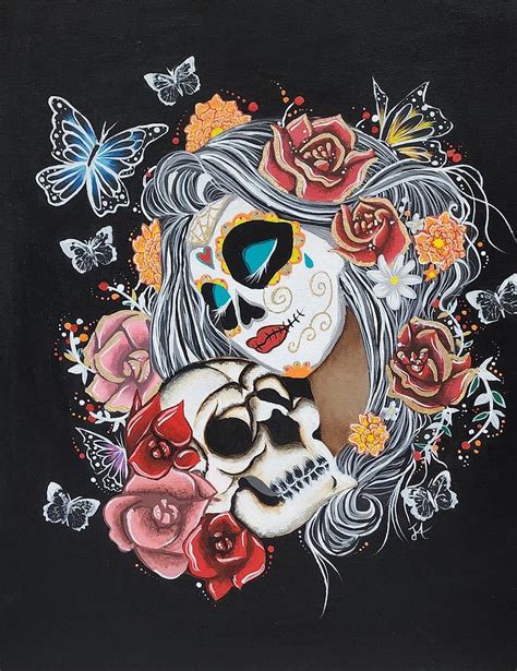 La Catrina Painting by Joselyn Alvarado - Pixels