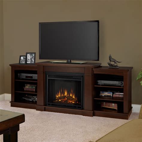 Hawthorne TV Stand with Electric Fireplace | Wayfair