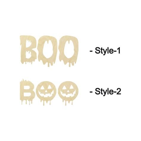 Halloween Scary BOO Word Multiple Sizes Laser Cut - Etsy