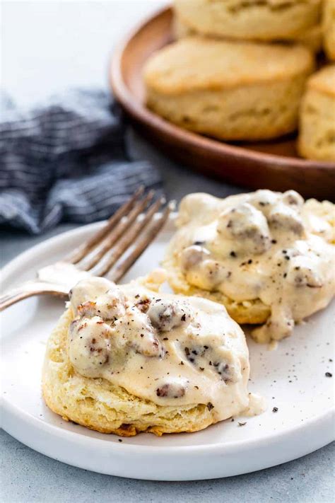 Homemade Biscuits And Gravy Recipe | feastrecipes