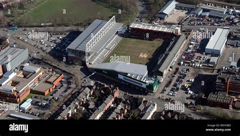 aerial view of Welford Road Stadium, rugby ground, Leicester, UK Stock Photo - Alamy