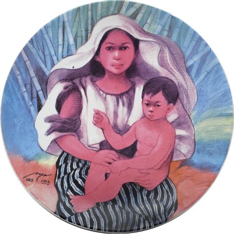 Jose Joya "Mother and Child" Art Plate – Galerie Joaquin Collective