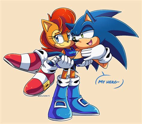 Download Sonic and Sally enjoying a heartfelt moment together ...